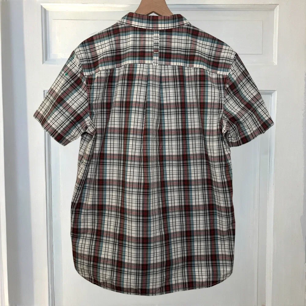 The North Face Plaid Button Up Hammetts Shirt Short Sleeve Mens L Casual Outdoor